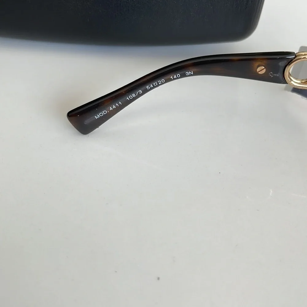VERSACE Havana 54mm Square Sunglasses